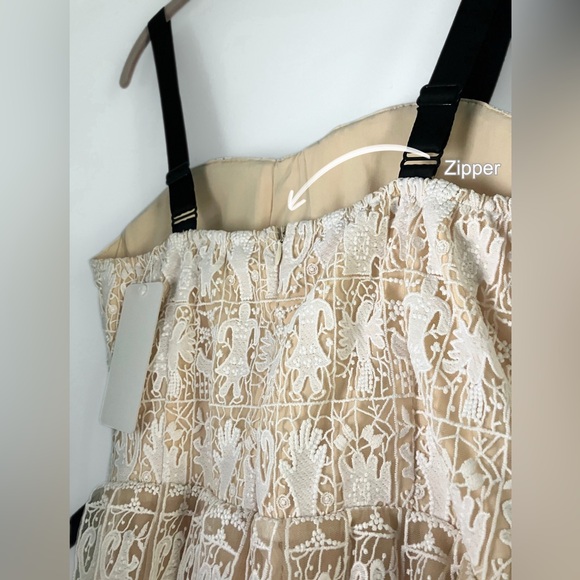 MareMare Anthropologie Larissa Ivory lace dress | Sz SMALL | NWT - Picture 5 of 9